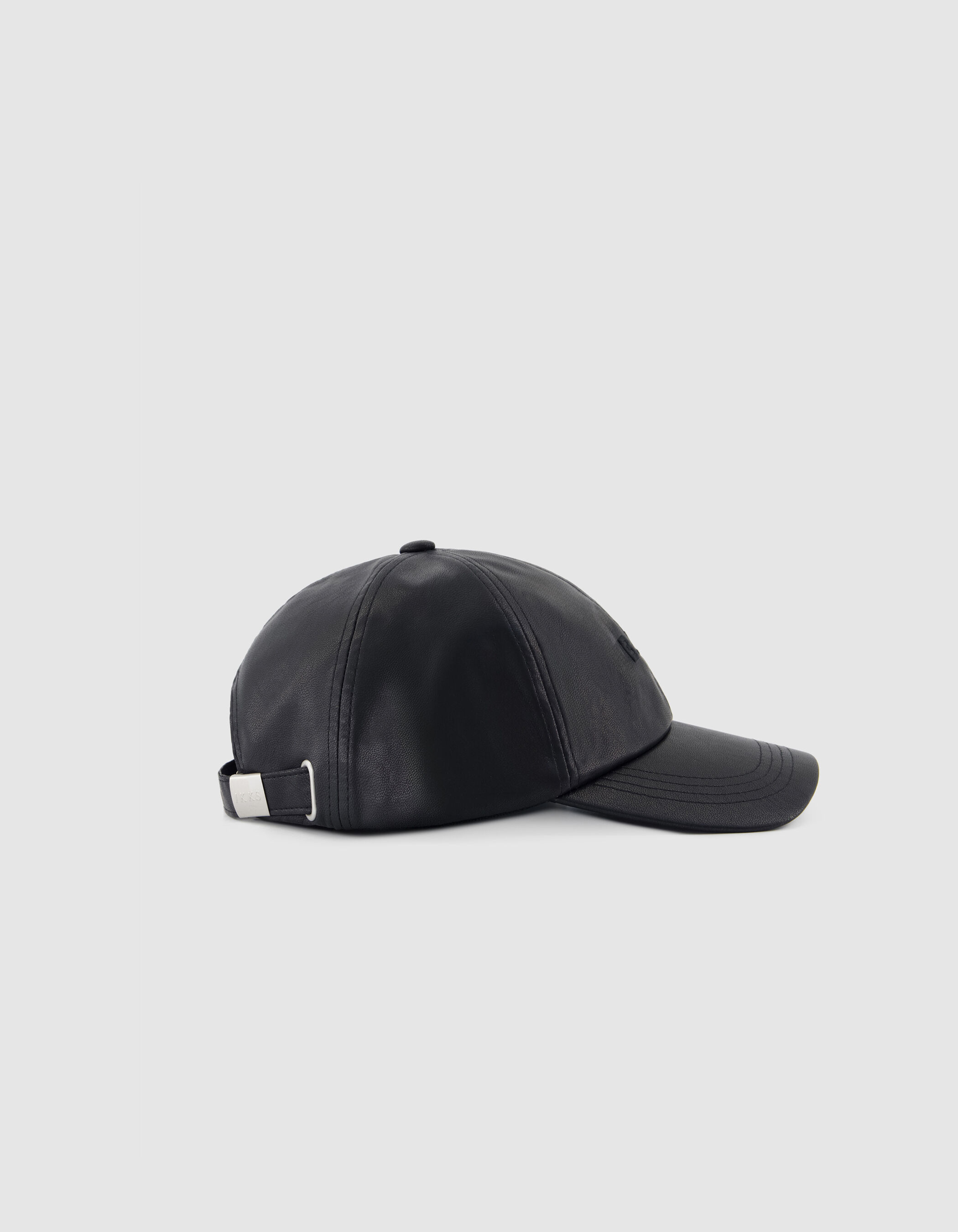 Casquette noire broderie ton sur ton Femme