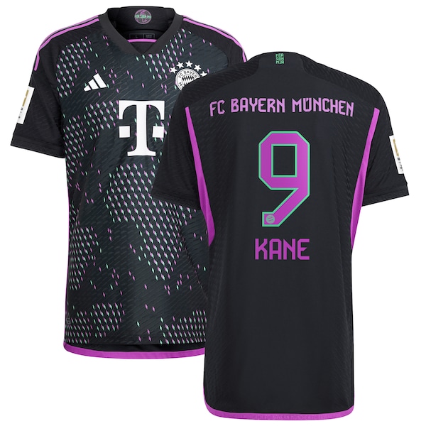 Harry Kane Bayern Munich adidas 2023/24 Away Authentic Player Jersey - Black/White