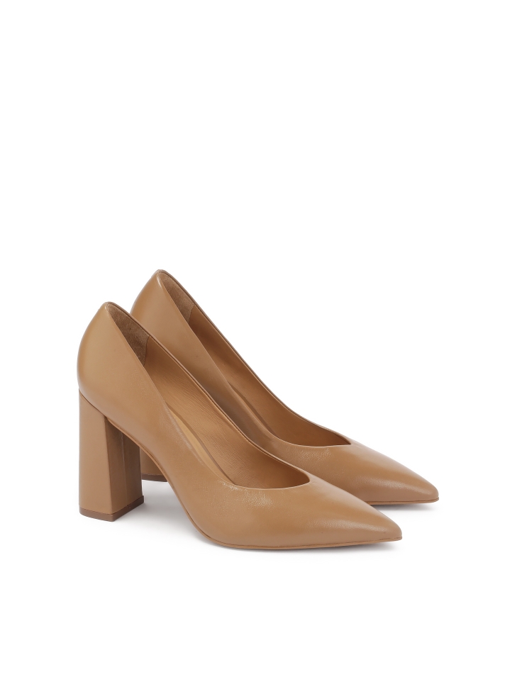 Ladies' brown pumps