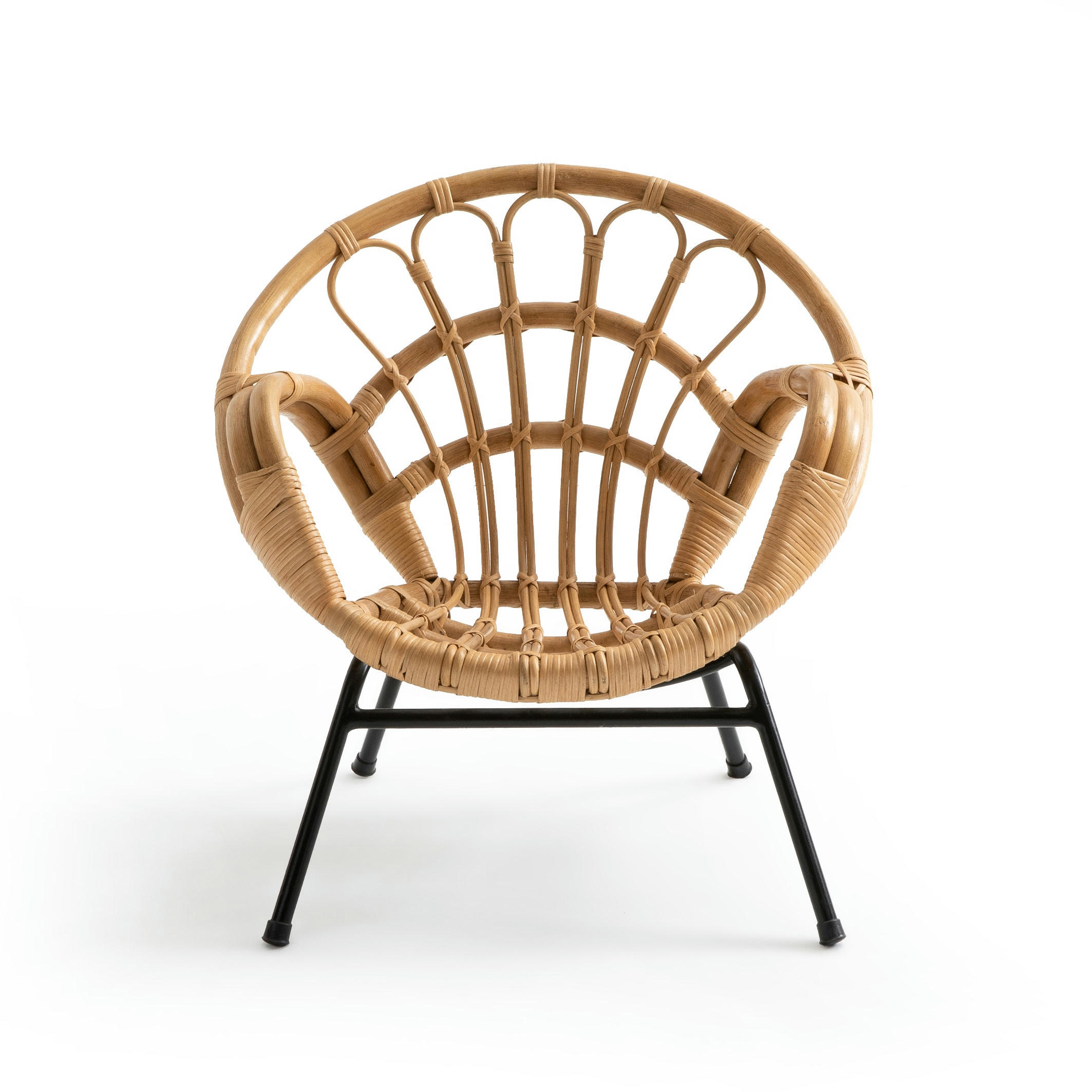 Fauteuil enfant vintage en rotin, Malu