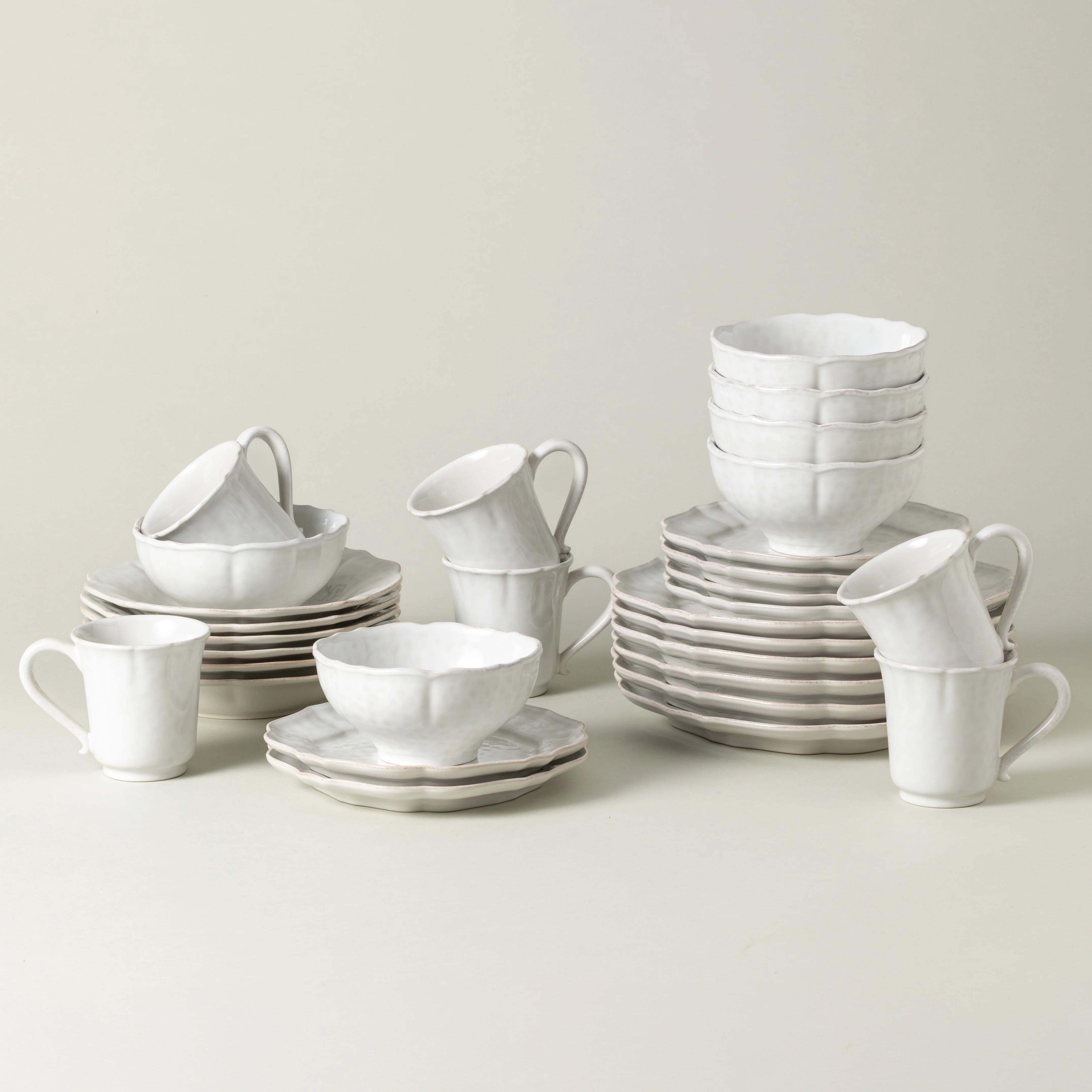 30-Piece Dinnerware Set with Mug Impressions, Casafina by COSTA NOVA