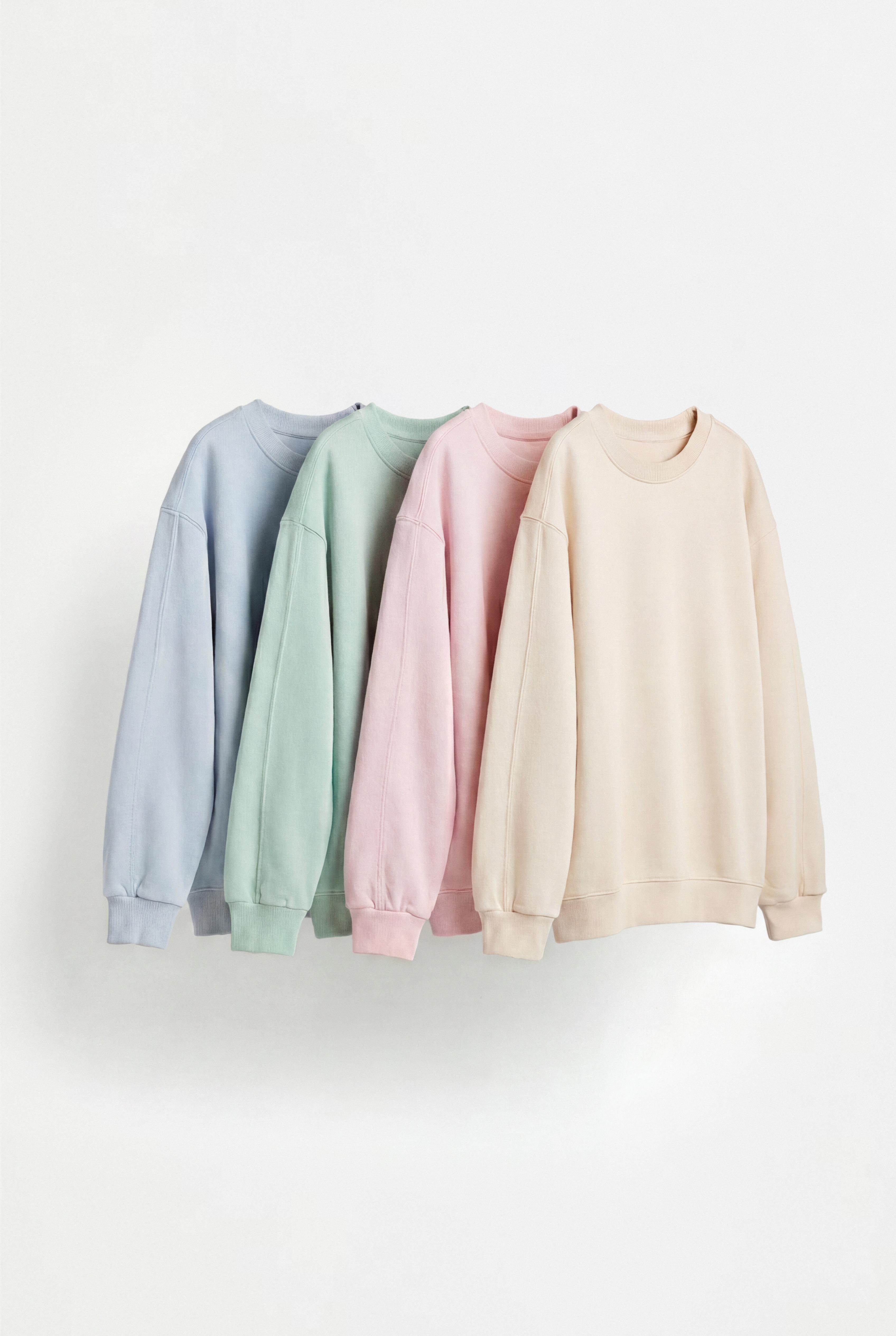 Pack 4 sudaderas felpa lisas