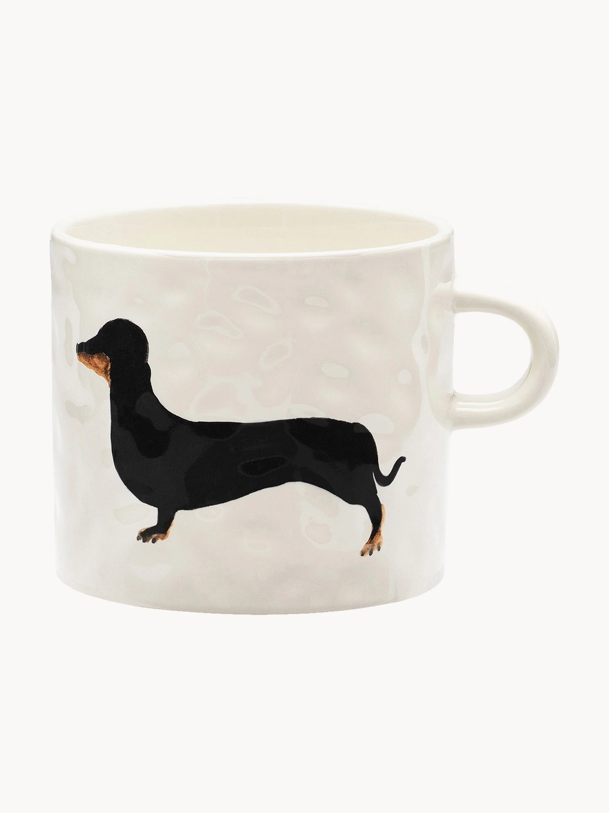 Handbemalte Keramik-Tasse Dachshund