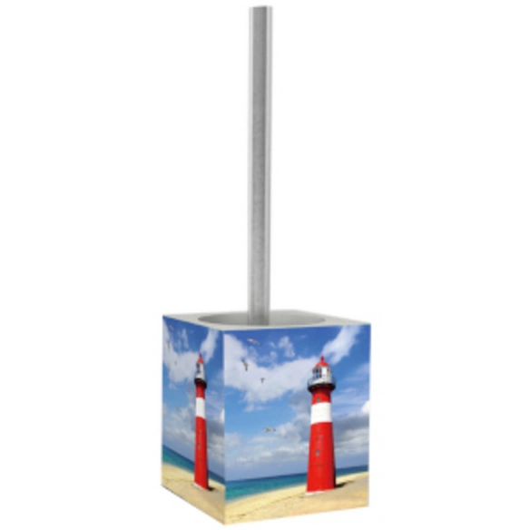 Bad-Accessoire-Set »Leuchtturm«, Blau, Rechteckig