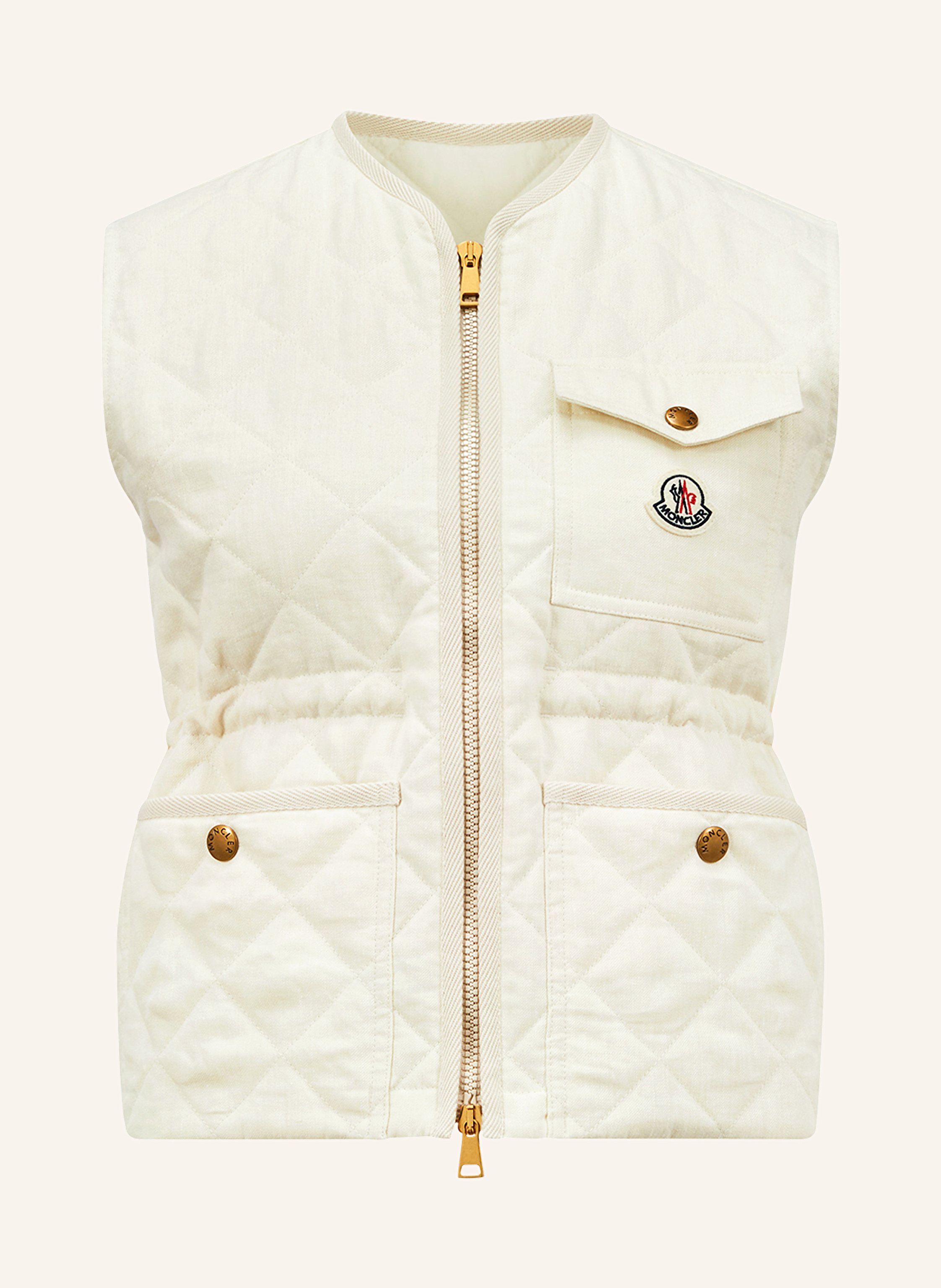 MONCLER Steppweste VIGNY aus Leinen