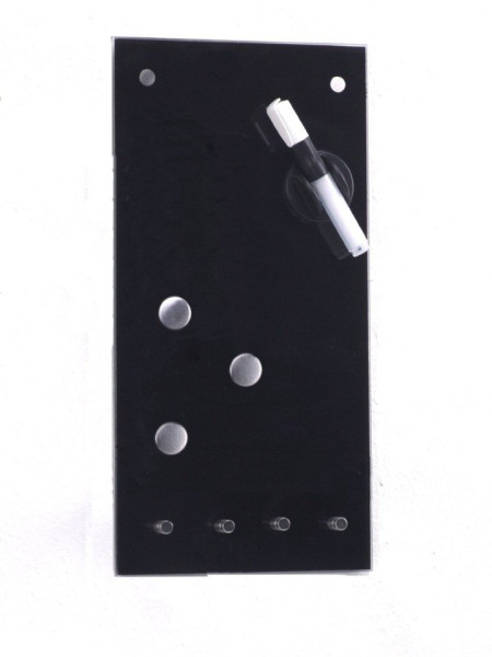 Szklana tablica MEMO   3 magnesy, 40x20 cm