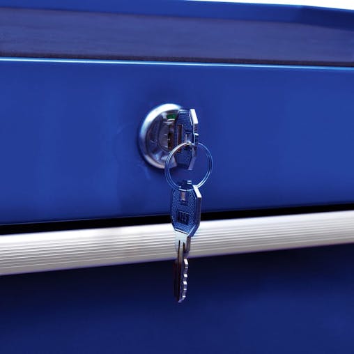 NNEVL Workshop Tool Trolley with 7 Drawers Blue