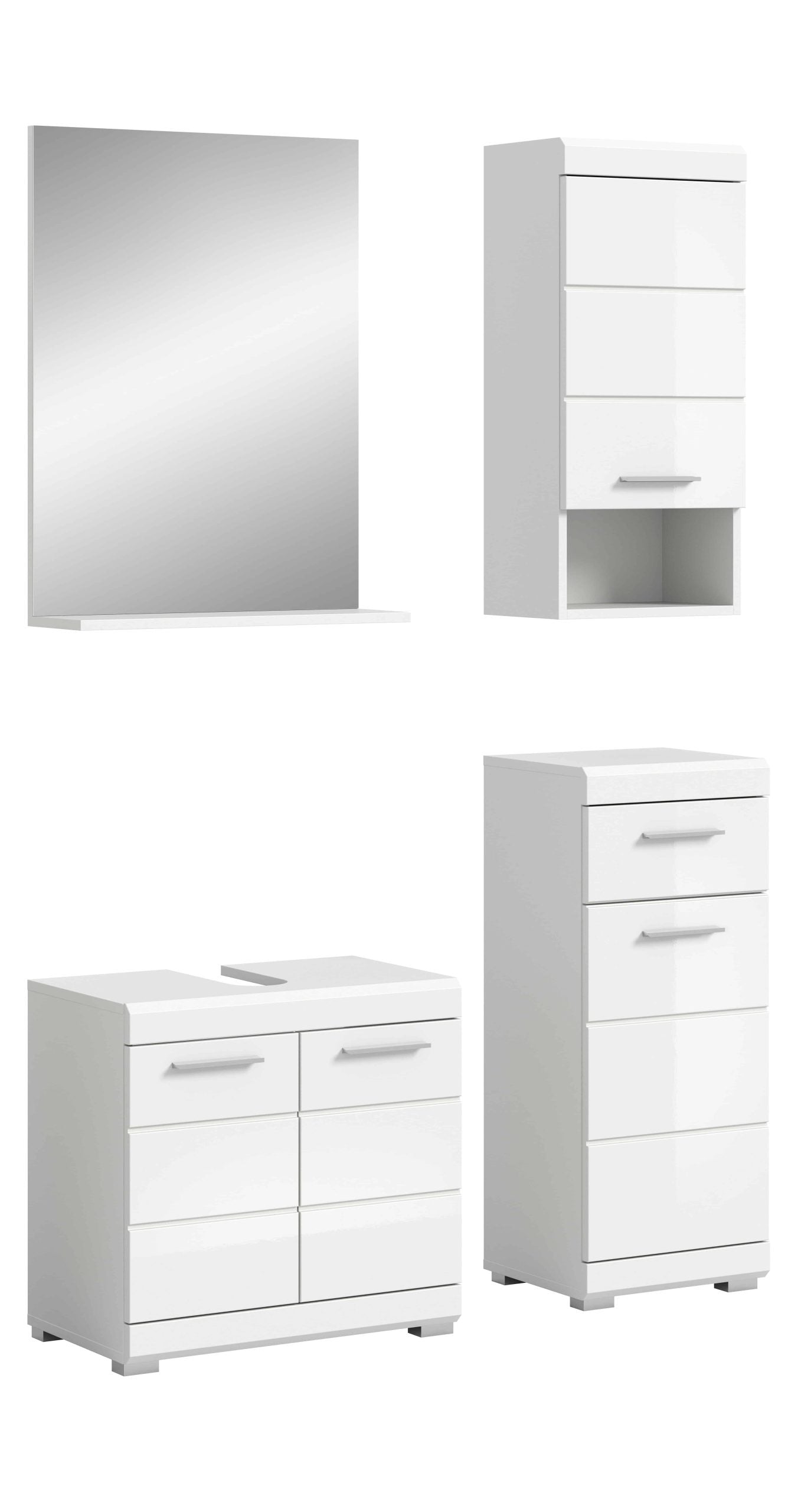 Furnilux Badkamercombinatie Scout 4-Delig - 112x191x34cm