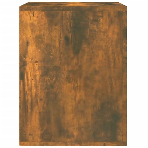 NNEVL Wall-mounted Bedside Cabinet Smoked Oak 50x36x47 cm