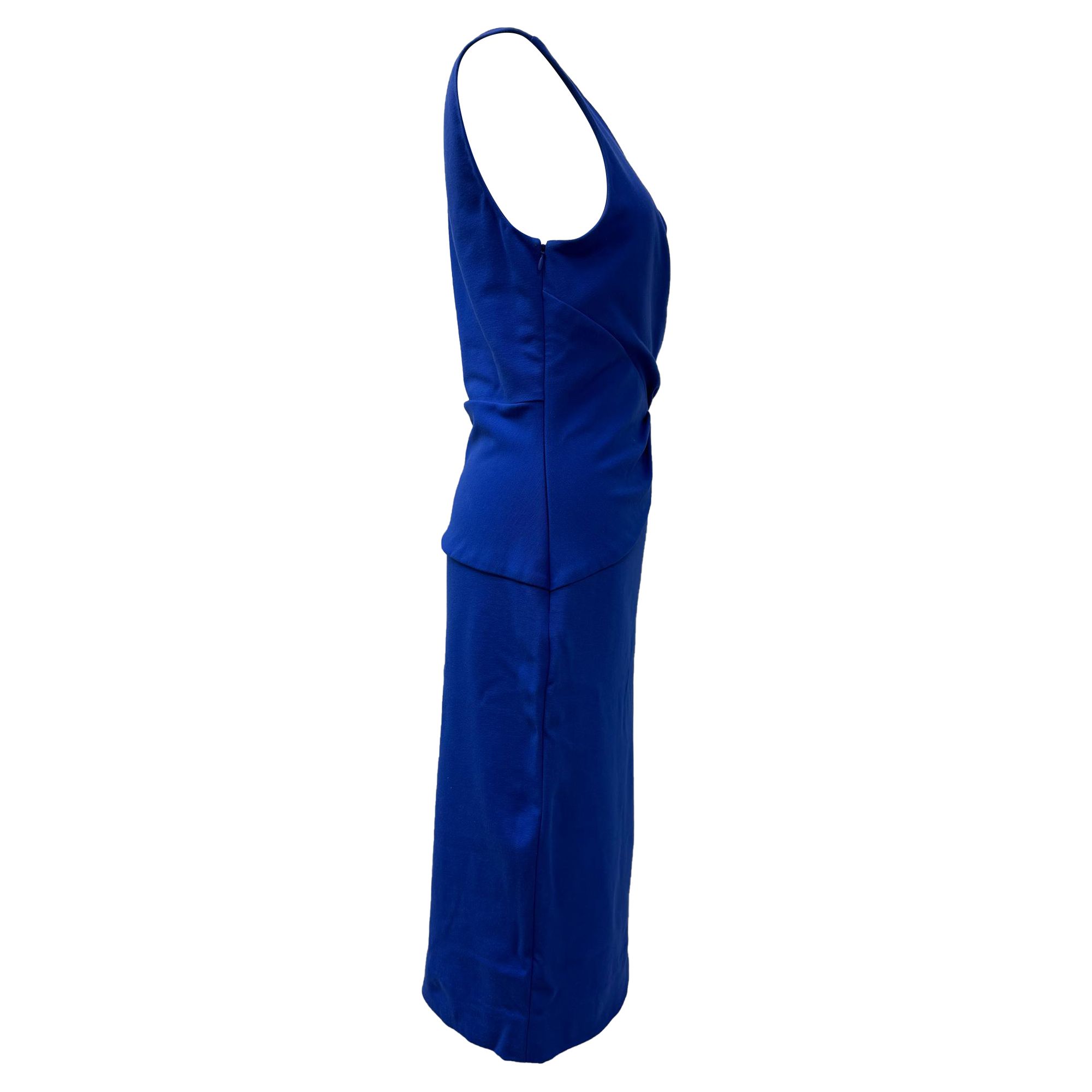 Diane Von Furstenberg Preloved Leora Wrap Dress in Blue Viscose