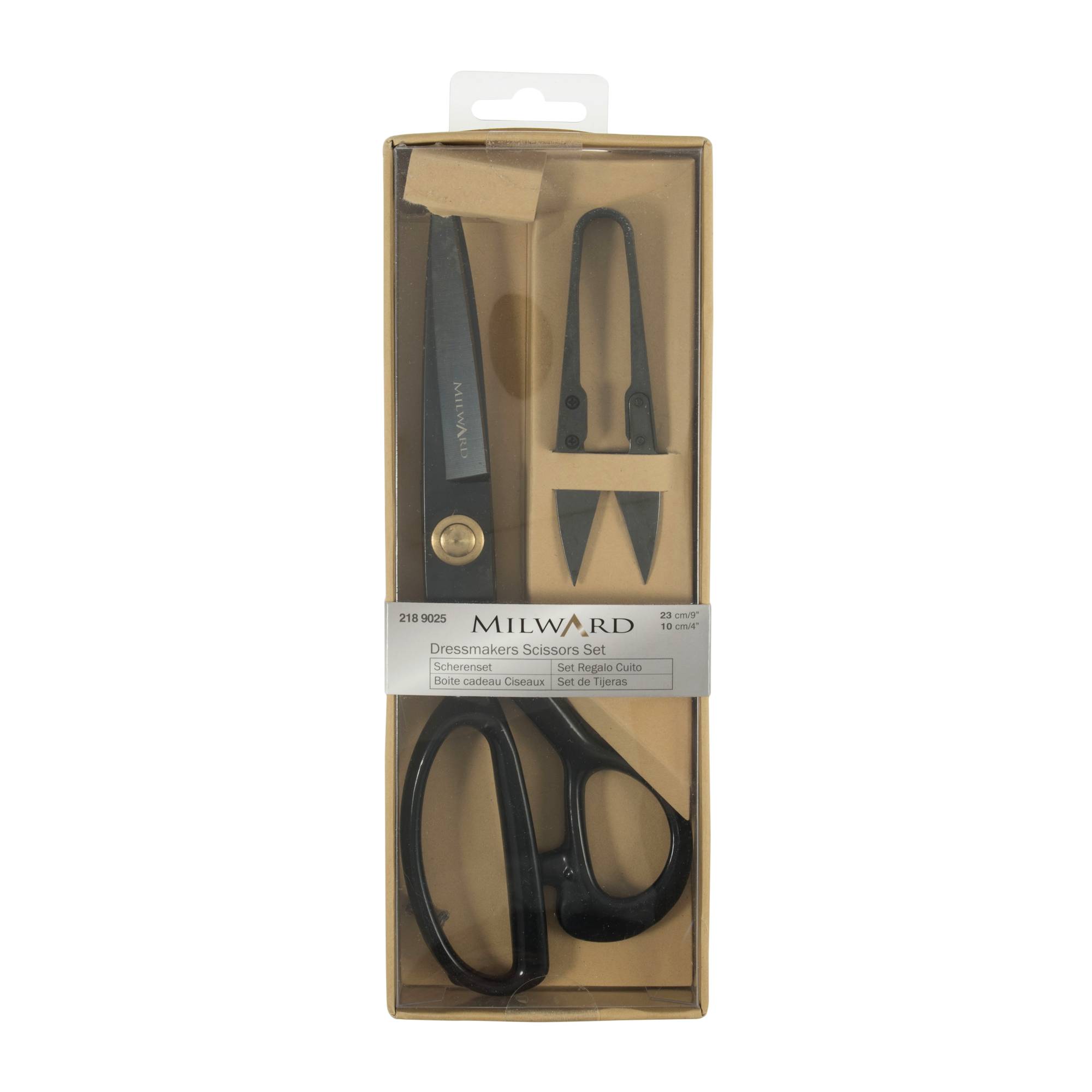 Milward Black Scissors and Snips Gift Set