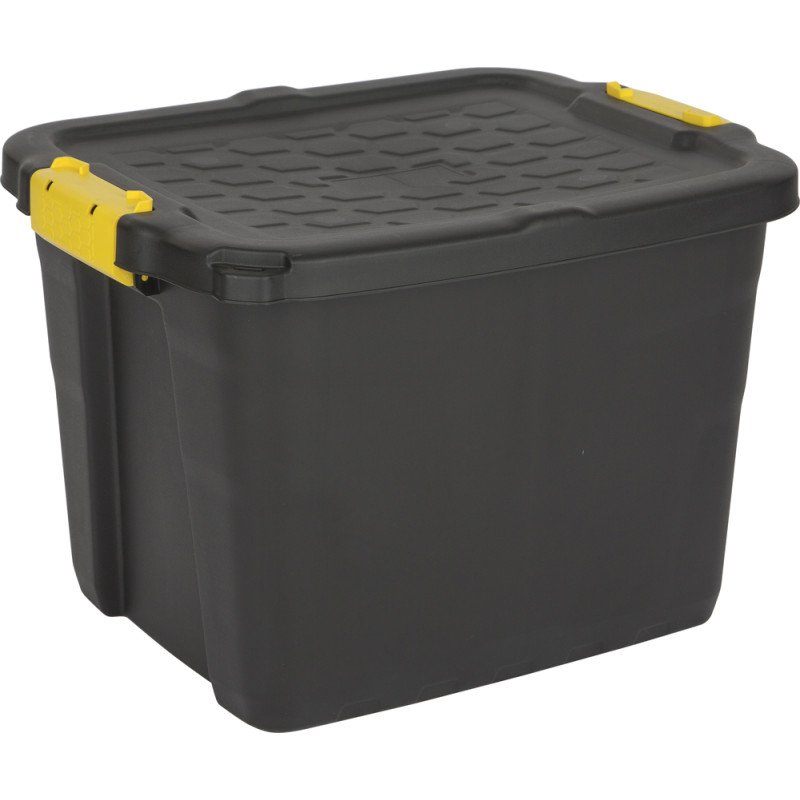 Box de rangement Heavy Duty noir 42 L PRACTO HOME