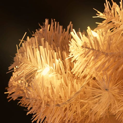 NNEVL Swirl Pre-lit Christmas Tree with Stand White 180 cm PVC