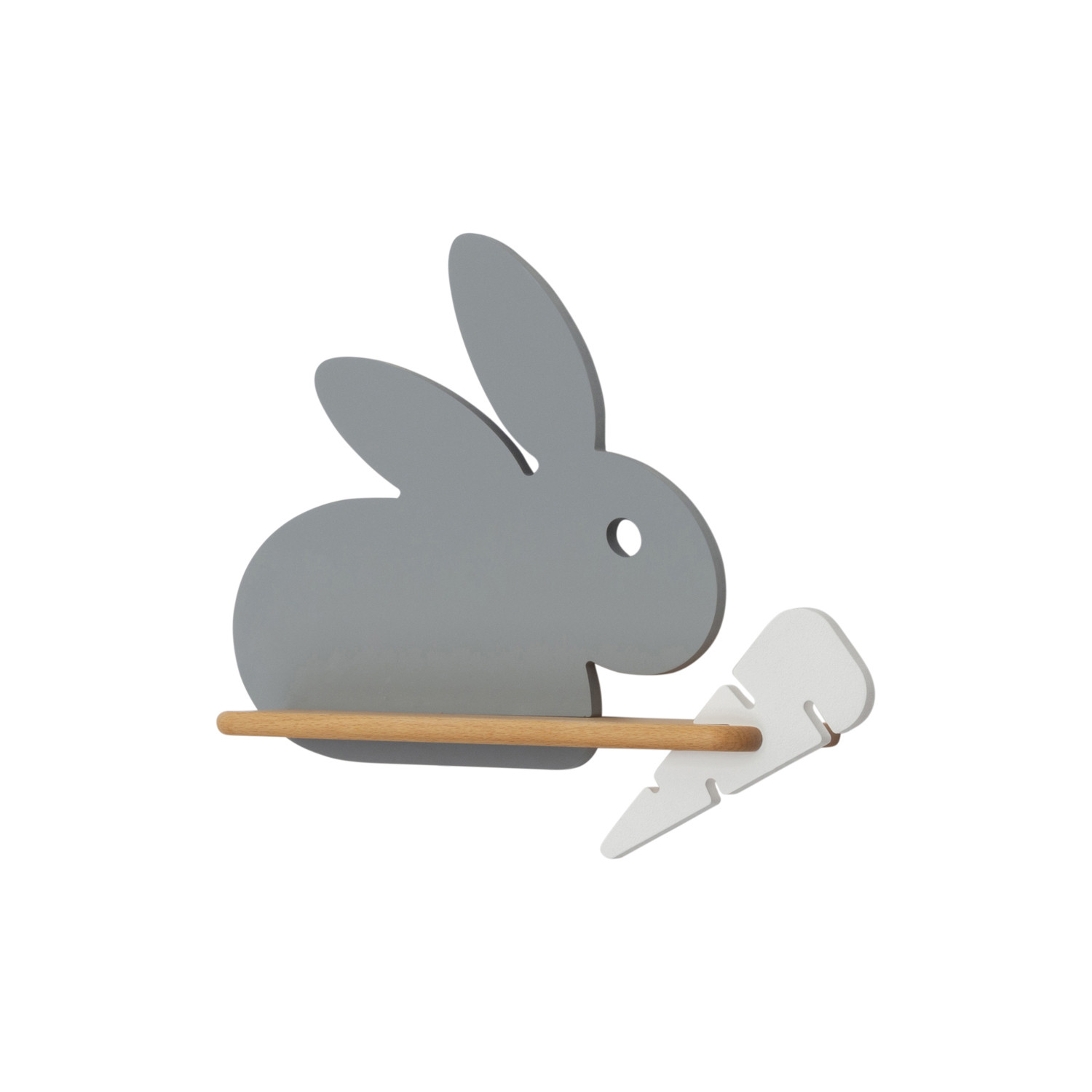 Lampa kinkiet RABBIT 4w led 4000k iq kids szary biały