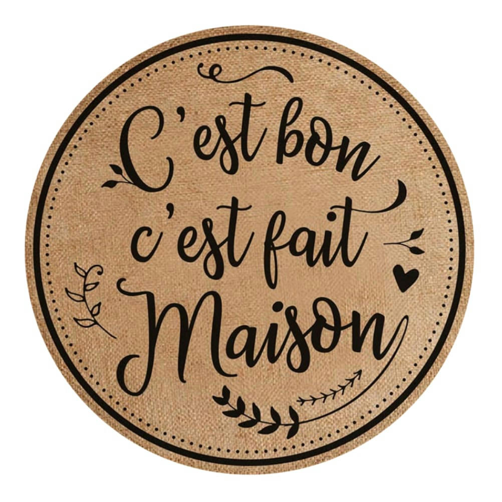 FAIT MAISON - Set de table rond en toile de jute D38
