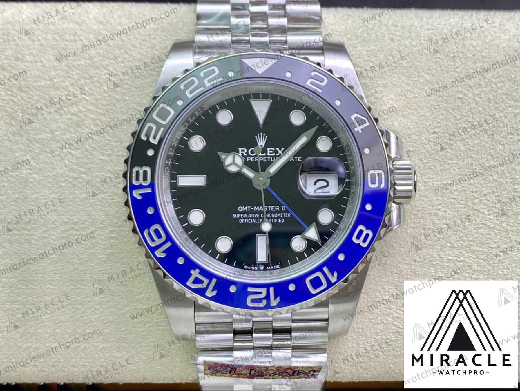 ROLEX-GMT MASTER II-ref.M126710BLNR-0002- Elite Clone-40mm-Replica Watch