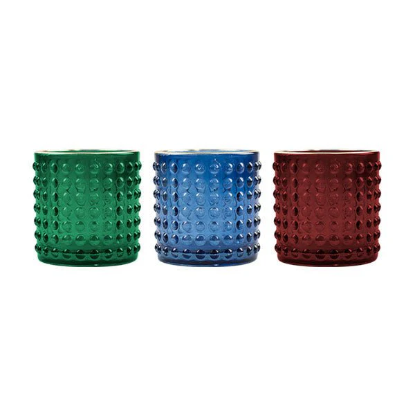 Bubble Texture Glass Tea Light Holder