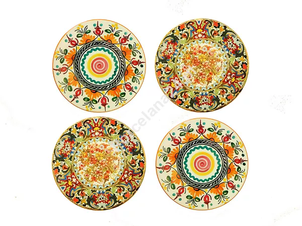 Kpl. podkładek ceramicznych 10,8 cm (4 szt.) Hanipol - Mix kolorów 33.008-2001