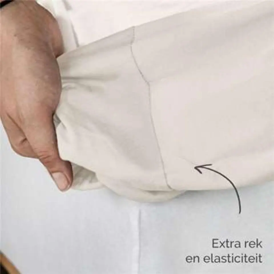 Byrklund - Hoeslaken Jersey - 90x220 cm - Off White