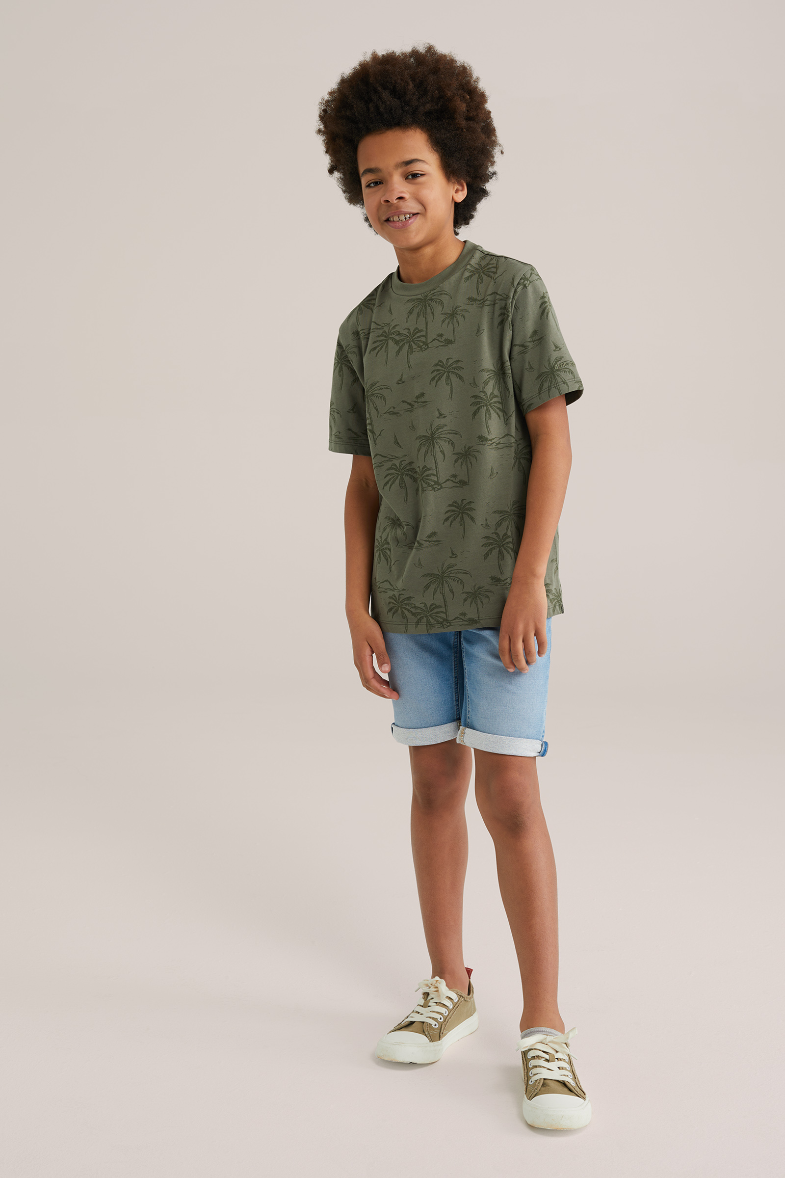 Jongens slim fit denim short