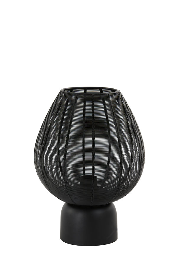 Light & Living tafellamp SUNEKO - 25x25x34cm - zwart