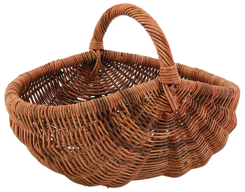 - Panier de marché ovale en poelet