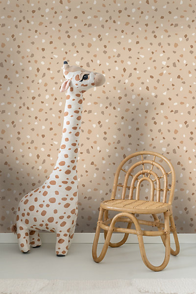ESTAhome papier peint imitation terrazzo beige clair 50 x 900 cm