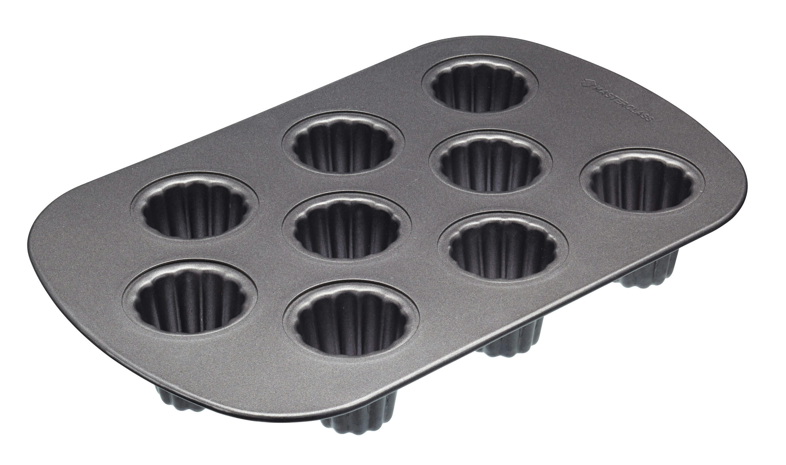 - Moule à canelés 9 trous anti-adhésif en acier noir
