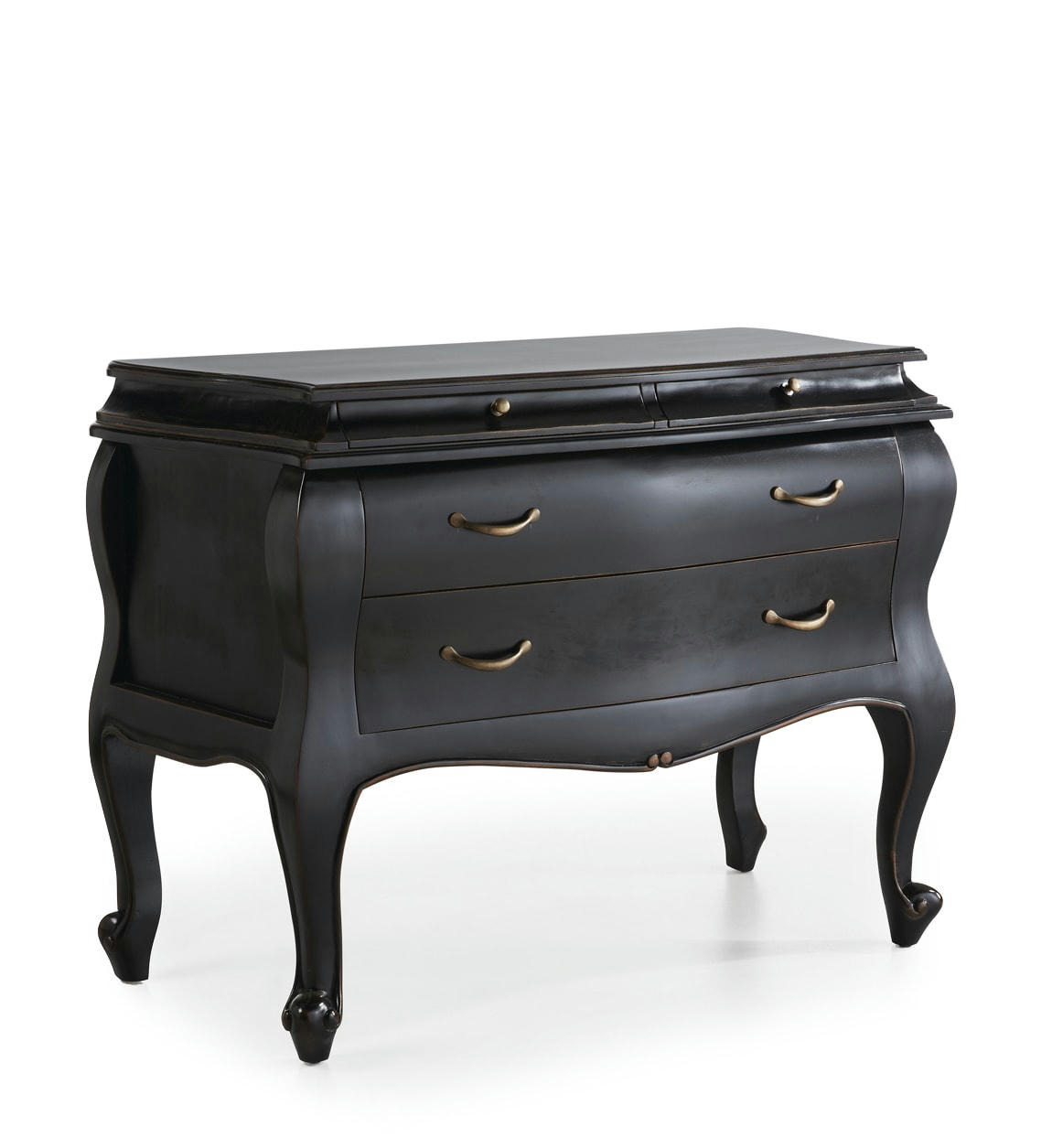 VINTAGE - Commode en bois noir L110