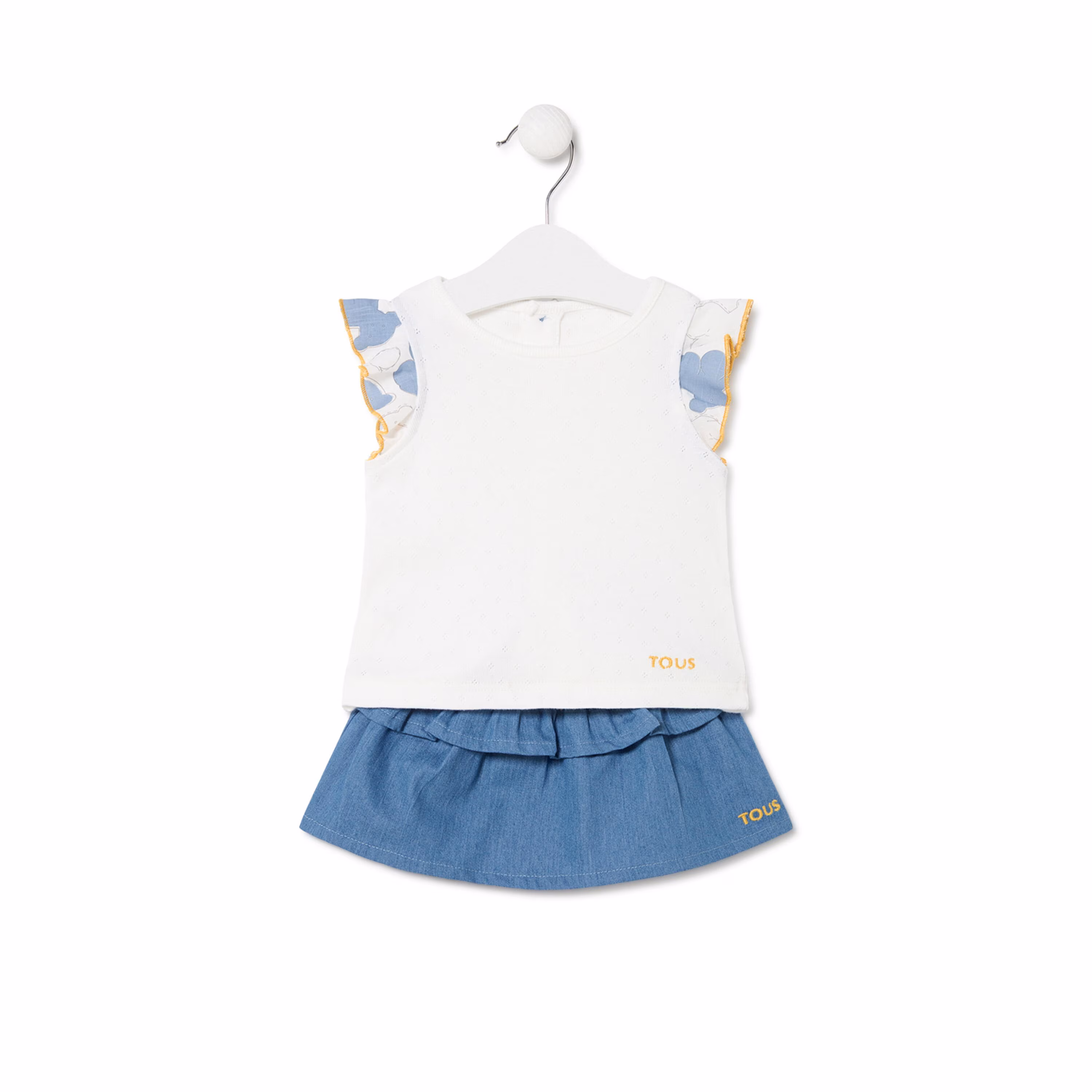 Conjunto de niña Denim azul celeste