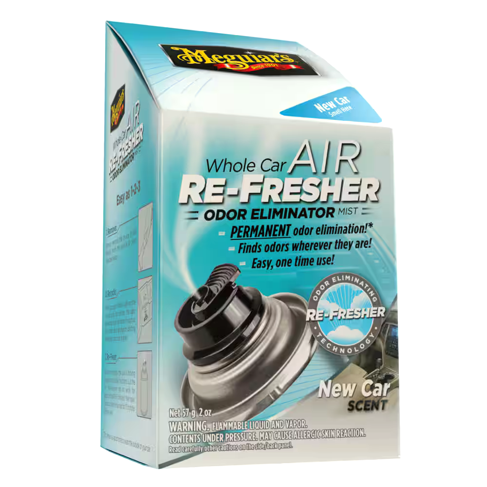 Meguiar's Whole Car Air Refresher Odour Eliminator Spray, New Car Scent, 57-g
