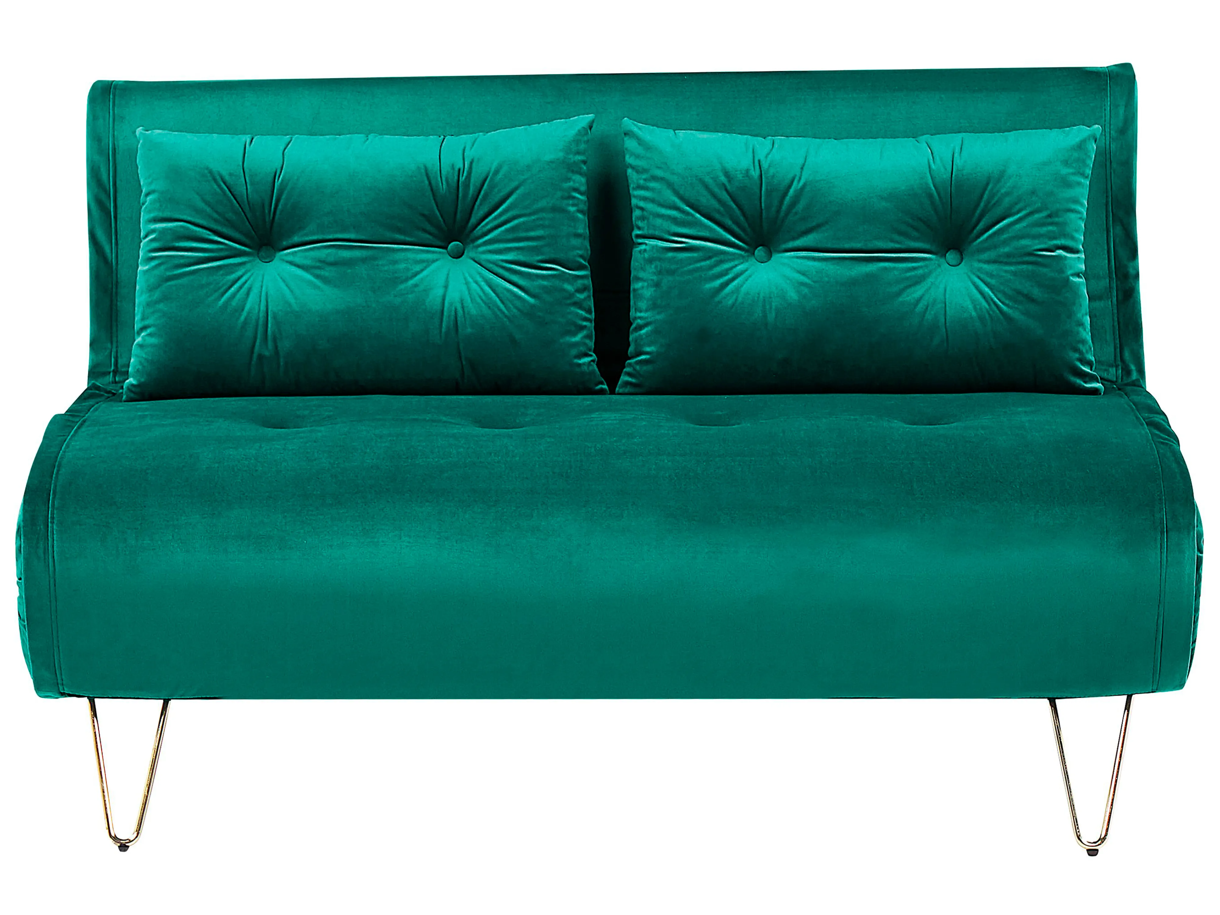 Living Room Set 3 Seater VESTFOLD Velvet Dark Green