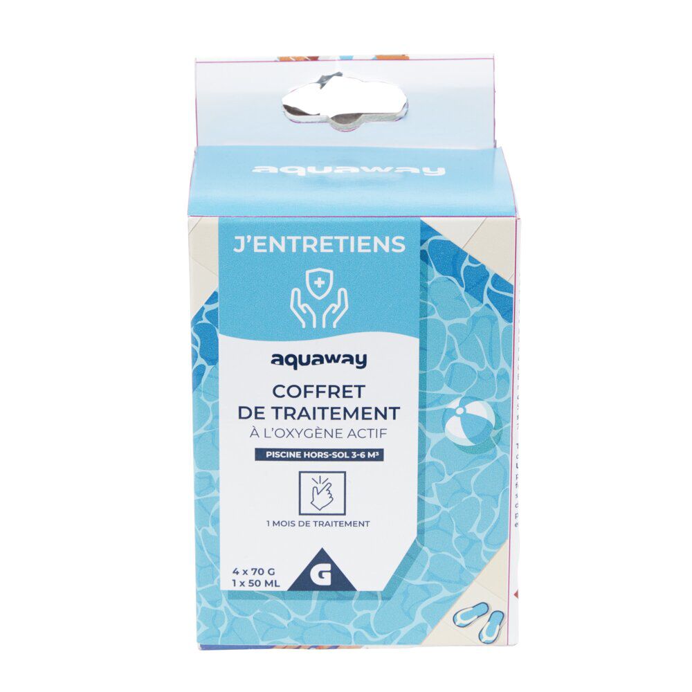 Traitement à l'oxygène actif pour piscine hors-sol 3-6m3