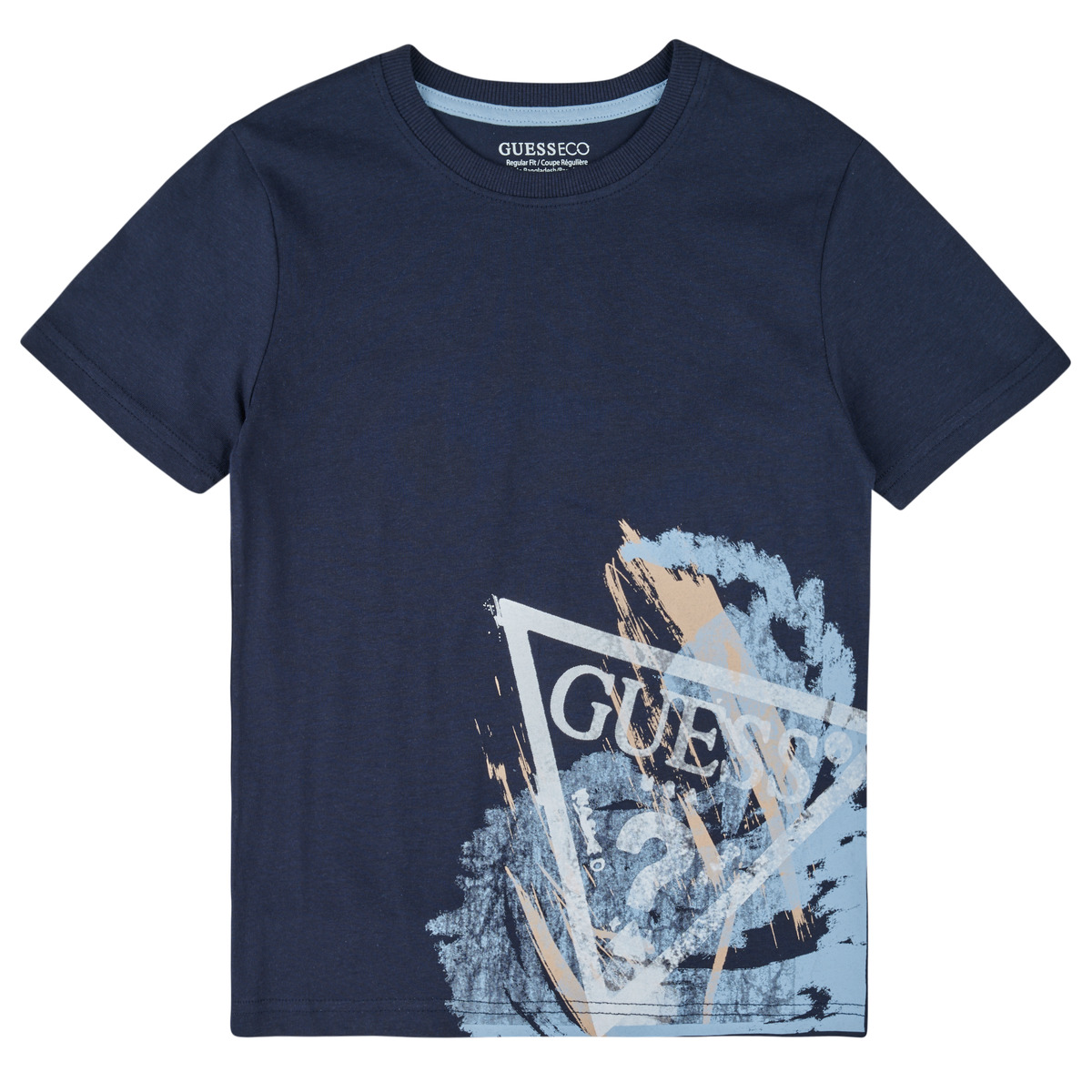 Guess - ORGANIC COTTON JERSEY - Marine
