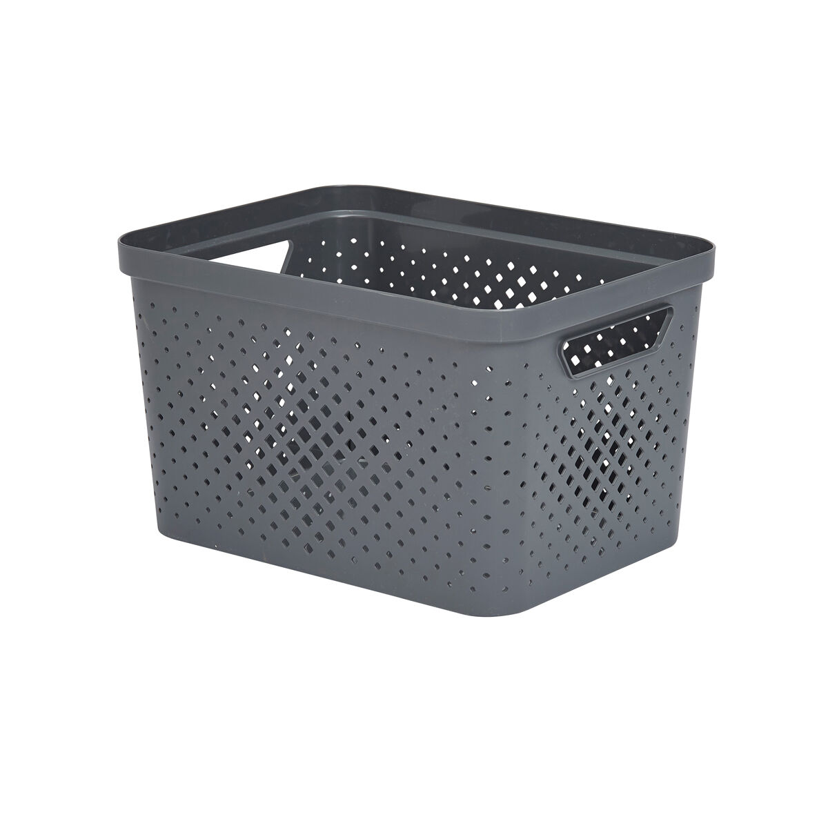 Cesto de arrumação PIXEL cinza 16l