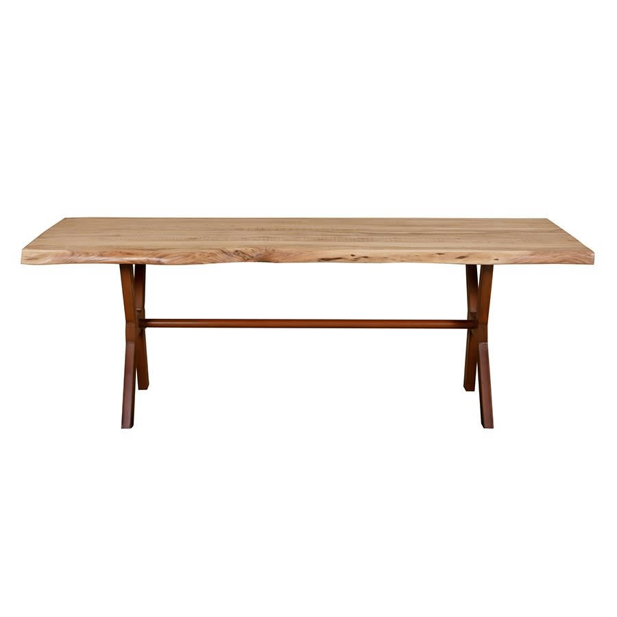 - Table à manger en acacia 200x100x78 cm