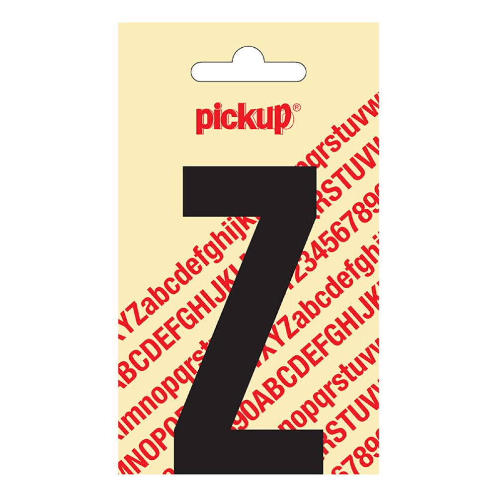 BOKSTAV PICKUP NOBEL Z SVART 90 MM SELVKLEBENDE