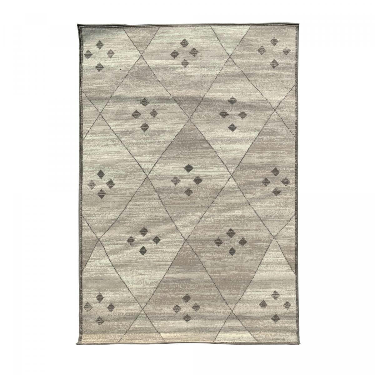 AF FEZA - Tapis salon gris 190x280