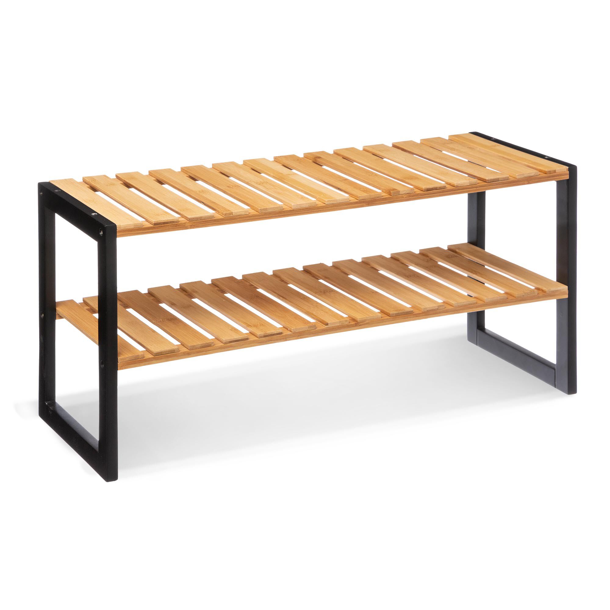 Sapateira empilhável bambu