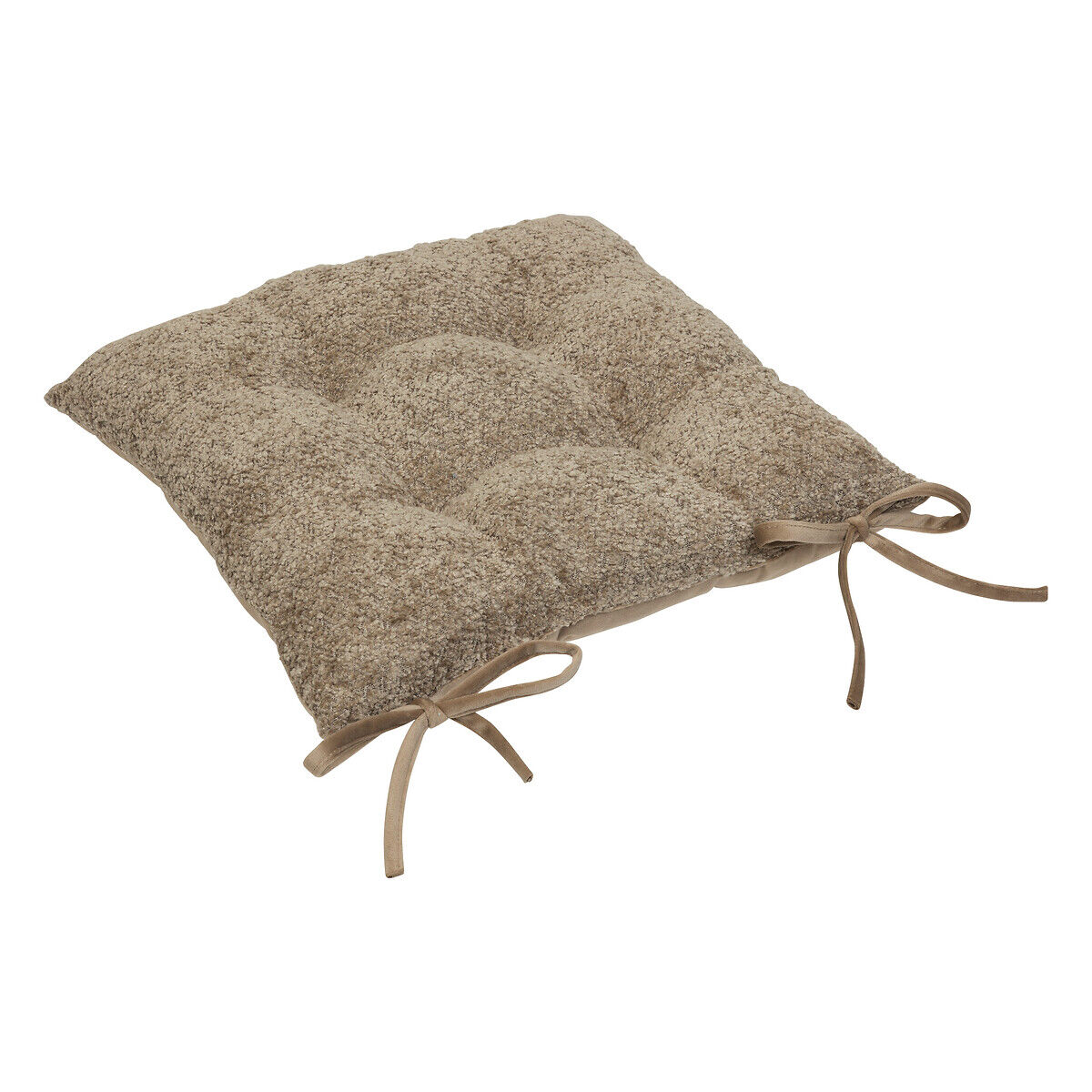 Coxim para cadeira AUTOMNE bouclette taupe 38x38cm