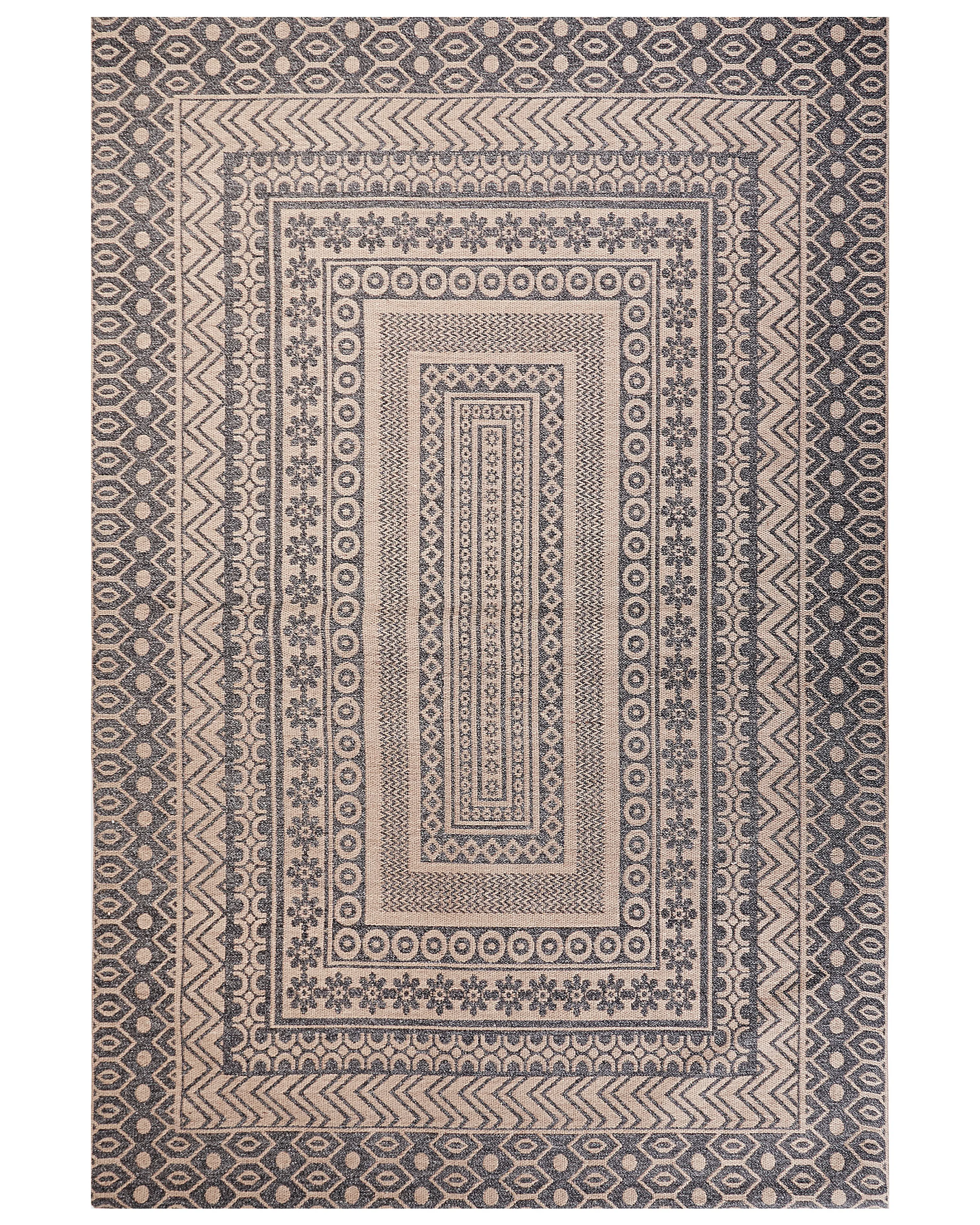 Rug BAGLAR Grey 160 x 230 cm Jute