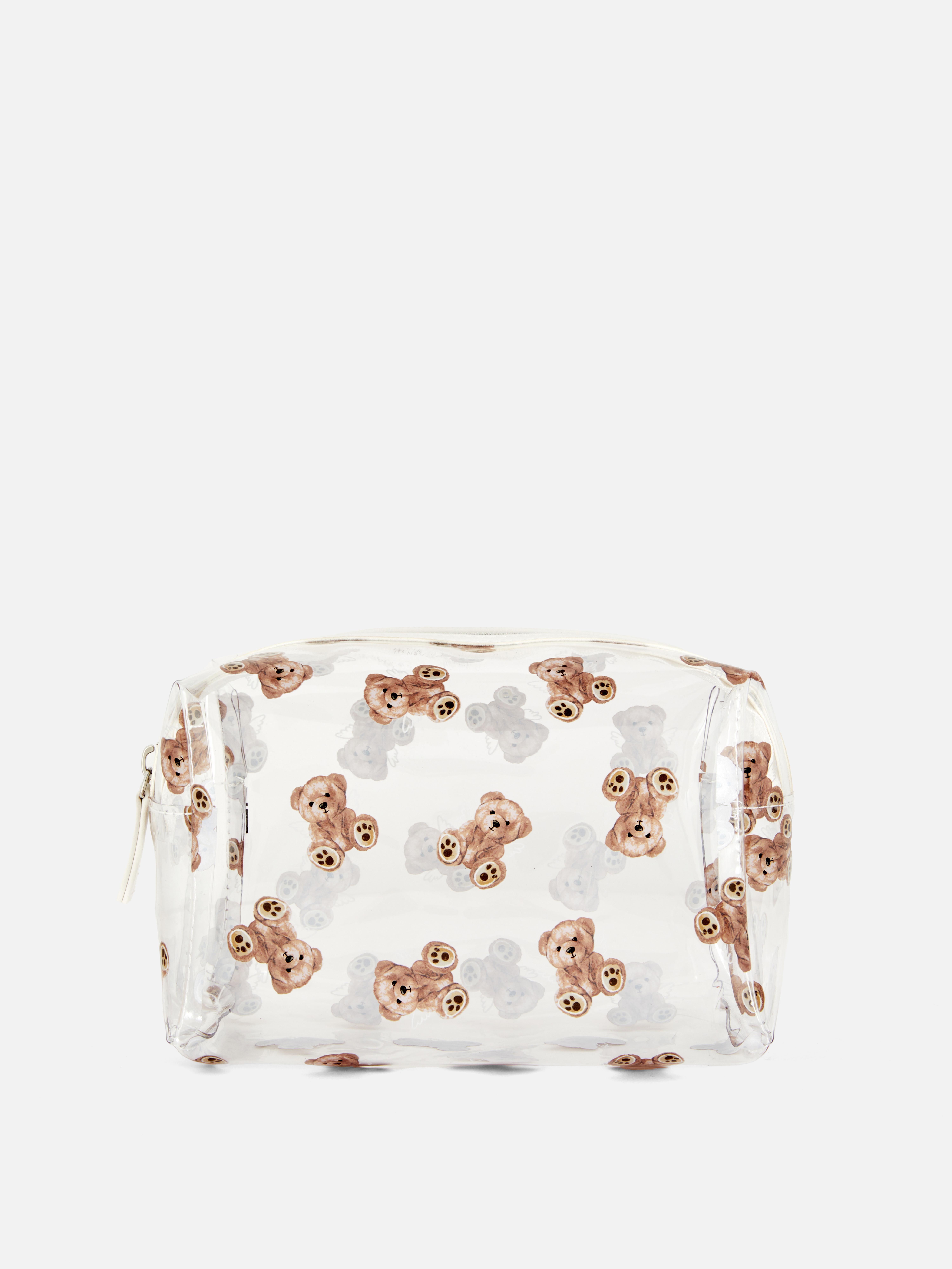 Clear Teddy Bear Makeup Bag