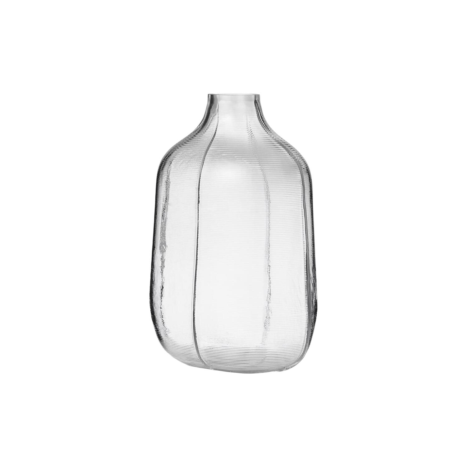 Step vase, clear