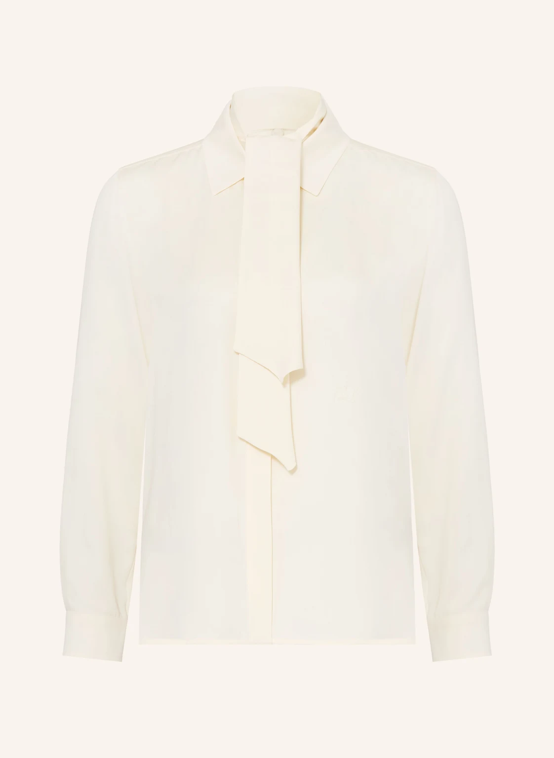 Max Mara Hemdbluse COLMO aus Seide mit abnehmbarer Schluppe