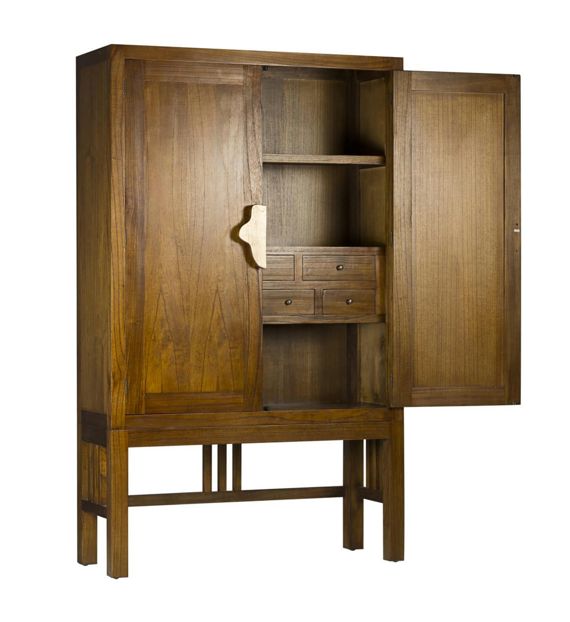 STAR - Buffet haut en bois marron H180