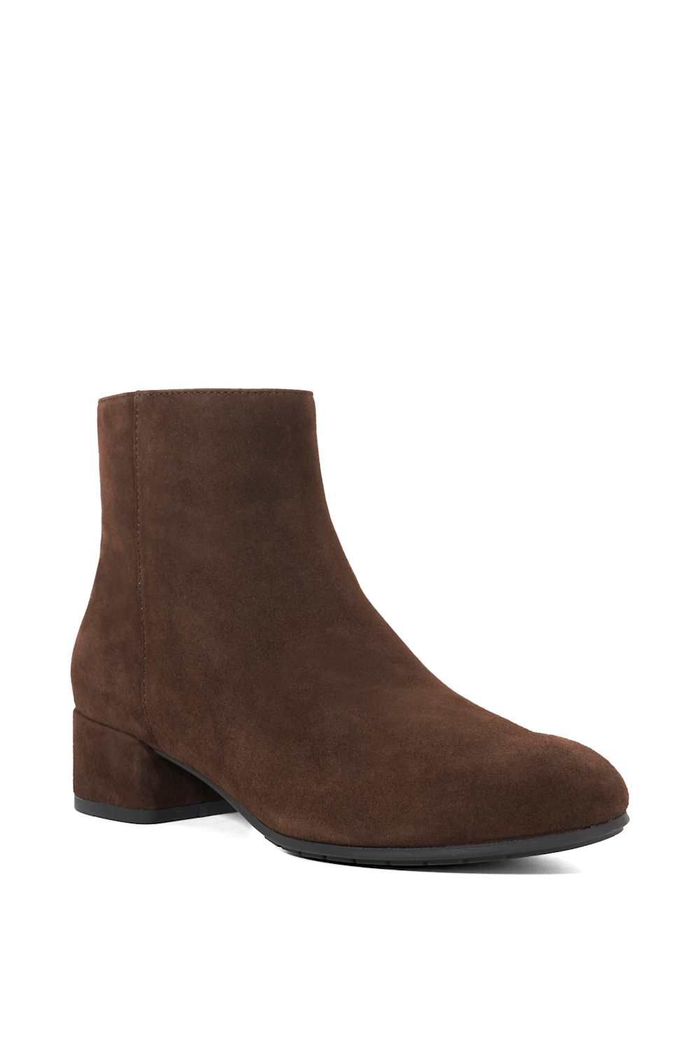 Dune London Wide Fit 'Pippie' Suede Ankle Boots