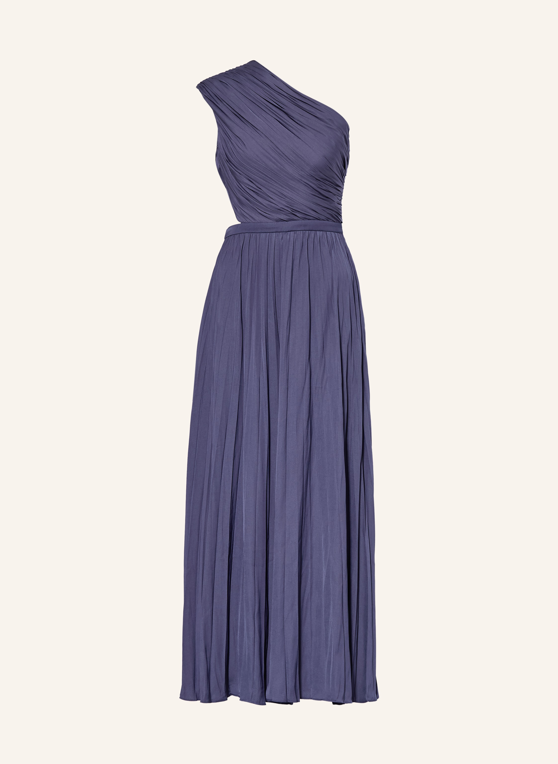 maje Kleid mit Cut-out und Plissees