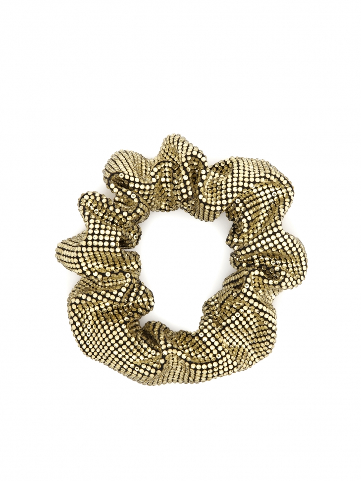 Scrunchie for hair with crystals