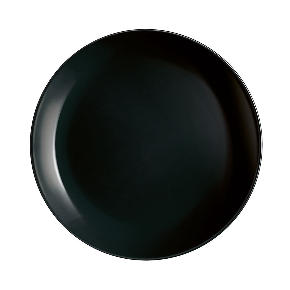 Assiette à dessert ronde Luminarc Diwali noire Ø20cm