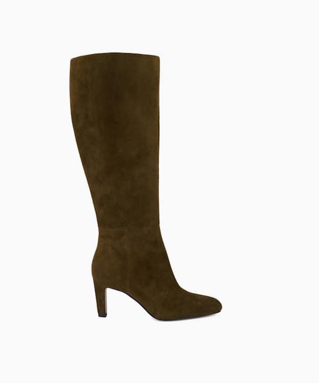 Standin Khaki - Heeled Knee-High Boots